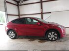 2024 Tesla Model Y Long Range Dual Motor All-wheel Drive Red vin: 7SAYGDEE3RA289741