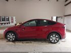 2024 Tesla Model Y Long Range Dual Motor All-wheel Drive Red vin: 7SAYGDEE3RA289741