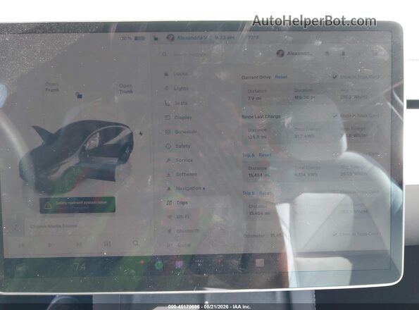 7SAYGDEE3RA325024 2024 TESLA MODEL Y Серый Вид задних сидений