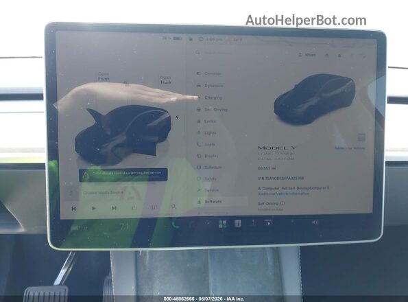 7SAYGDEE4PA025358 2023 TESLA MODEL Y Gray Rear seats view