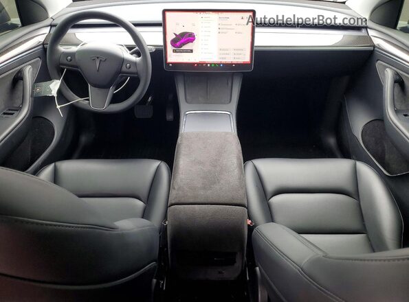 7SAYGDEE4PA033251 2023 TESLA MODEL Black Dashboard view