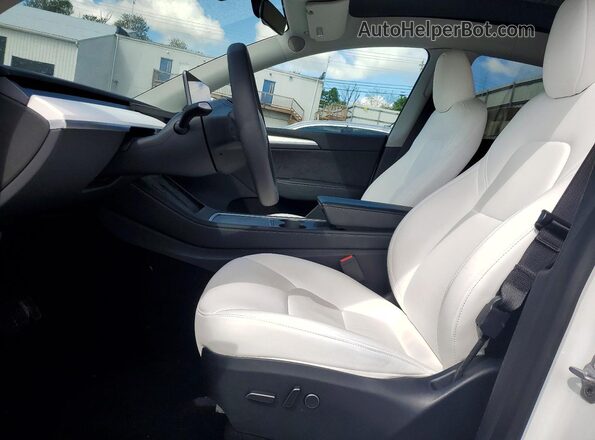 7SAYGDEE4PA095457 2023 TESLA MODEL White Вид салону спереду
