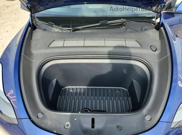 7SAYGDEE4PA186597 2023 TESLA MODEL Blue Vista interior trasera
