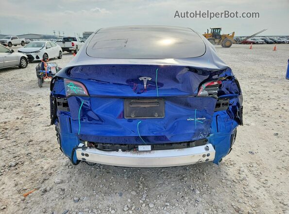 7SAYGDEE4PA186597 2023 TESLA MODEL Blue Vista trasera