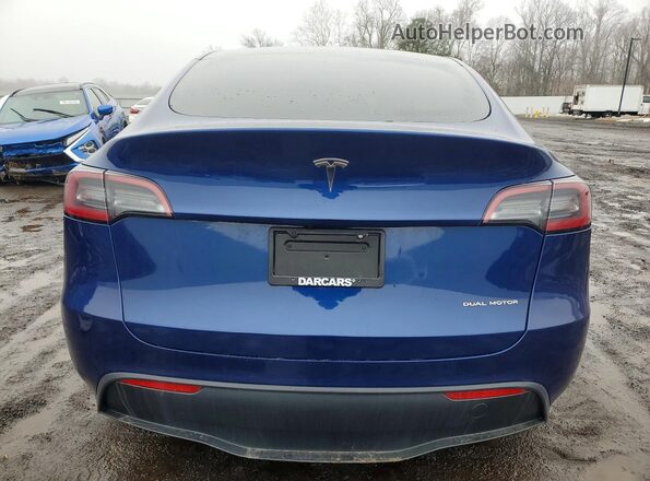7SAYGDEE4PF667355 2023 TESLA MODEL Blue Вид ззаду