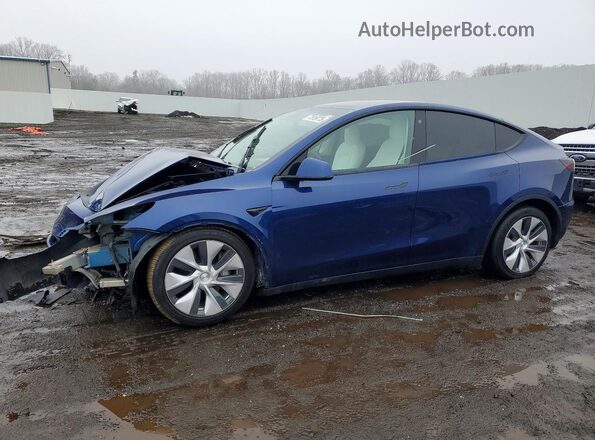 7SAYGDEE4PF667355 2023 TESLA MODEL Blue Передня ліва чверть