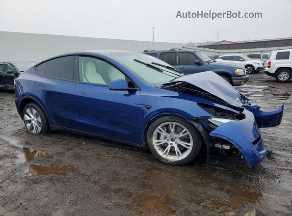 7SAYGDEE4PF667355 2023 TESLA MODEL Blue Передня права чверть