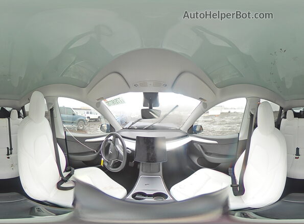 7SAYGDEE4PF667355 2023 TESLA MODEL Blue Панорамний вид салону 360°