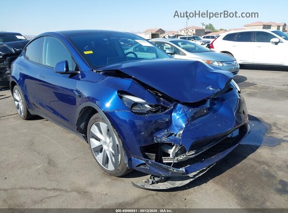 7SAYGDEE4PF910954 2023 TESLA MODEL Y Blue Przód prawy