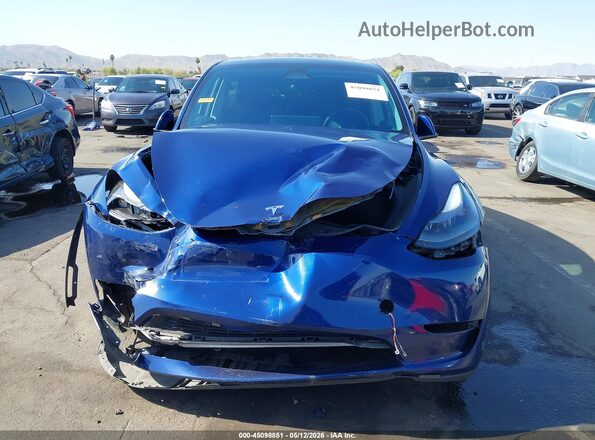 7SAYGDEE4PF910954 2023 TESLA MODEL Y Blue Widok zestawu wskaźników