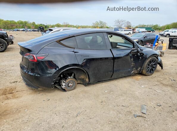7SAYGDEE4RA305509 2024 TESLA MODEL Black Задня права чверть