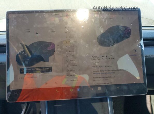7SAYGDEE4TF564513 2026 TESLA MODEL Black Instrument cluster view
