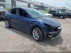 2022 Tesla Model Y Long Range Dual Motor All-wheel Drive Blue vin: 7SAYGDEE5NF370754