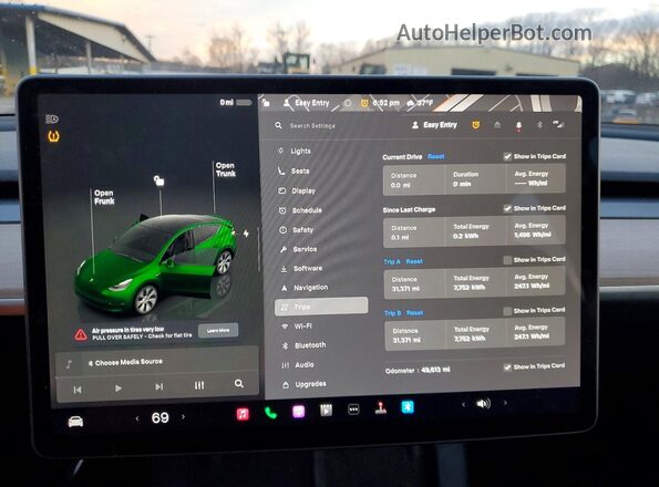 7SAYGDEE5PA110998 2023 TESLA MODEL White Widok zestawu wskaźników