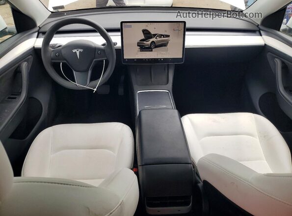 7SAYGDEE5PA151406 2023 TESLA MODEL White Dashboard view