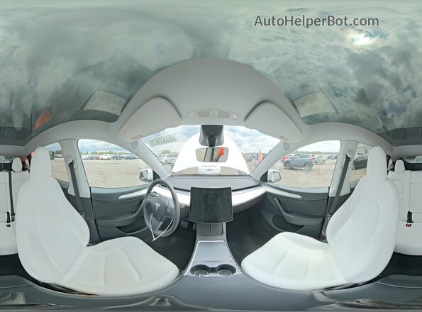 7SAYGDEE5PA151406 2023 TESLA MODEL White 360 interior view