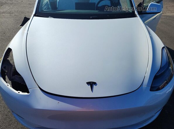 7SAYGDEE5RF002287 2024 TESLA MODEL Белый Вид задней части салона