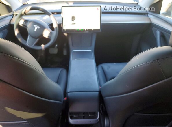 7SAYGDEE5RF989313 2024 TESLA MODEL Black Dashboard view