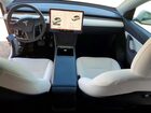 2022 Tesla Model Y White vin: 7SAYGDEE6NF368611