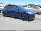 2022 Tesla Model Y Long Range Dual Motor All-wheel Drive Синий vin: 7SAYGDEE6NF422943