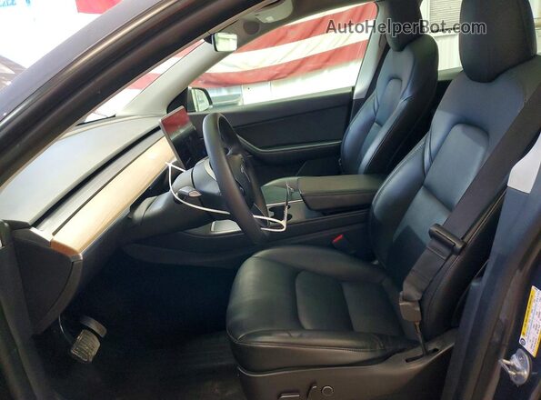 7SAYGDEE6NF445283 2022 TESLA MODEL Gray Вид салону спереду