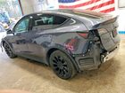 2022 Tesla Model Y Gray vin: 7SAYGDEE6NF445283