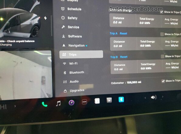 7SAYGDEE6NF445283 2022 TESLA MODEL Gray Вид щитка приладів