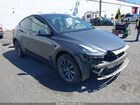 2022 Tesla Model Y Long Range Dual Motor All-wheel Drive Gray vin: 7SAYGDEE6NF511086