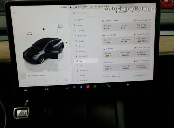 7SAYGDEE6PA031176 2023 TESLA MODEL Gray Вид щитка приладів