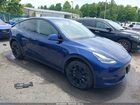 2023 Tesla Model Y Awd/long Range Dual Motor All-wheel Drive Blue vin: 7SAYGDEE6PA062038