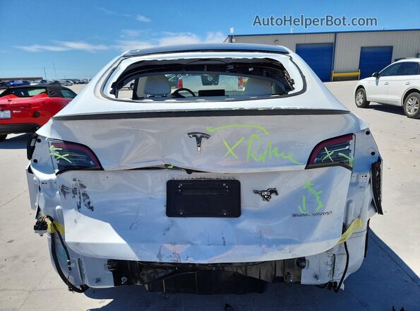 7SAYGDEE6PA080071 2023 TESLA MODEL White უკანა ხედი
