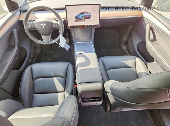 7SAYGDEE6PA201956 2023 TESLA MODEL Gray Widok deski rozdzielczej