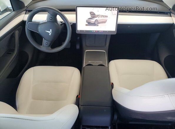 7SAYGDEE6PF636317 2023 TESLA MODEL White Vista del salpicadero
