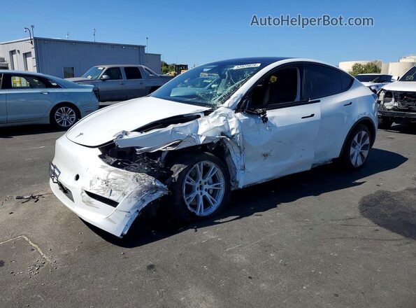 7SAYGDEE6PF745960 2023 TESLA MODEL White Առջևի ձախ երեք քառորդ տեսարան