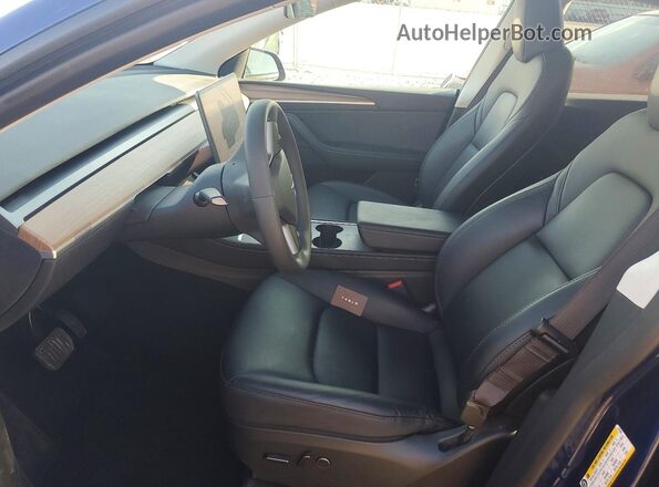 7SAYGDEE6PF872238 2023 TESLA MODEL Синий Вид салона спереди