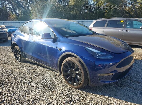 7SAYGDEE6PF872238 2023 TESLA MODEL Синий Передняя правая четверть
