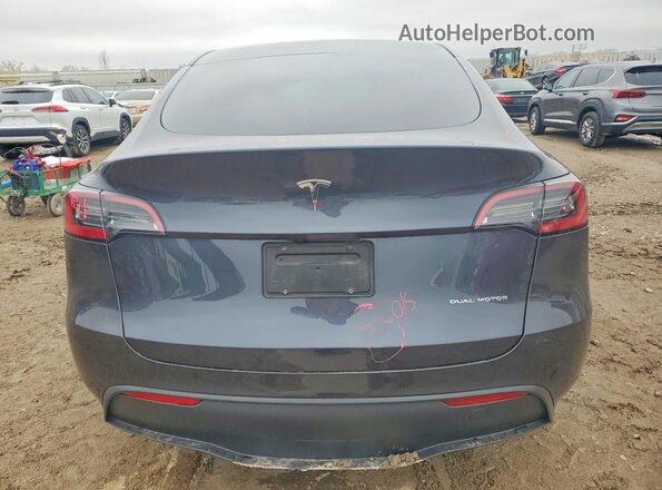 7SAYGDEE6RA221109 2024 TESLA MODEL Синий Вид сзади