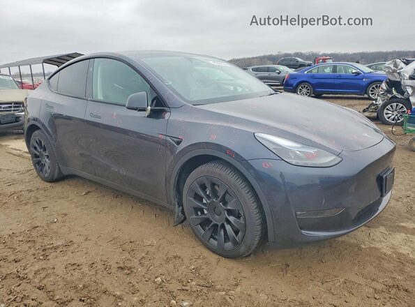 7SAYGDEE6RA221109 2024 TESLA MODEL Синий Передняя правая четверть
