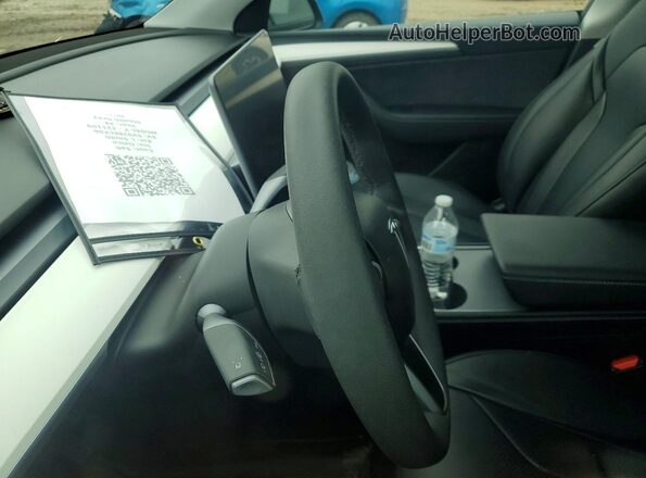 7SAYGDEE6RA221109 2024 TESLA MODEL Синий Вид щитка приборов