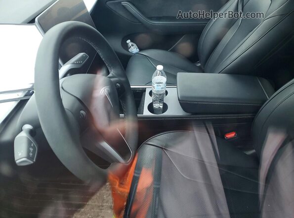 7SAYGDEE6RA221109 2024 TESLA MODEL Синий Вид салона спереди
