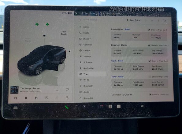 7SAYGDEE6RF041566 2024 TESLA MODEL Gray Instrument cluster view