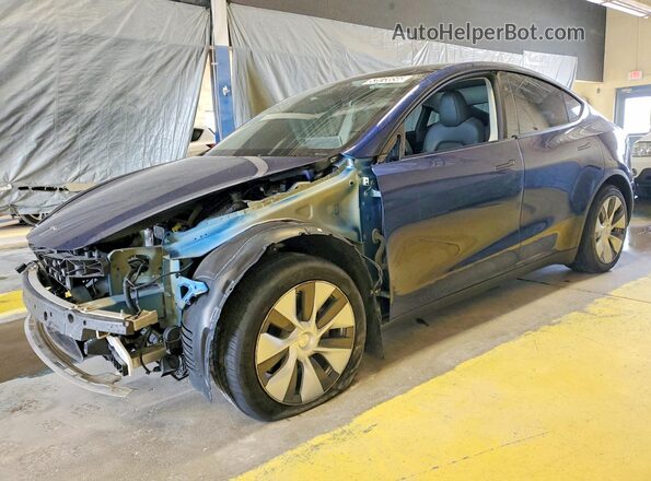 7SAYGDEE6RF988123 2024 TESLA MODEL Синий Передняя левая четверть