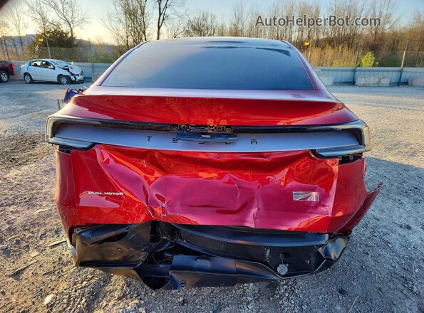 7SAYGDEE6TF323262 2026 TESLA MODEL Red Rear view