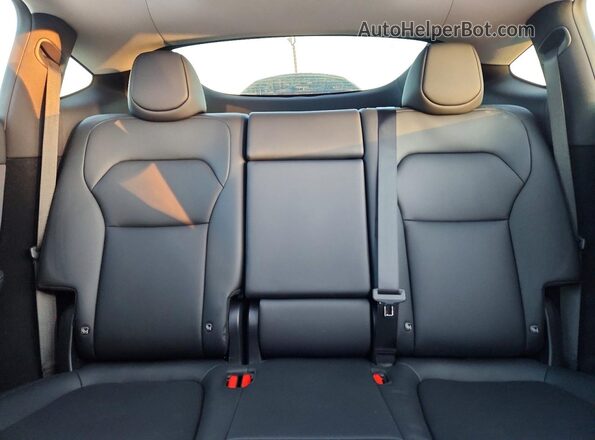 7SAYGDEE6TF323262 2026 TESLA MODEL Red Rear seats view