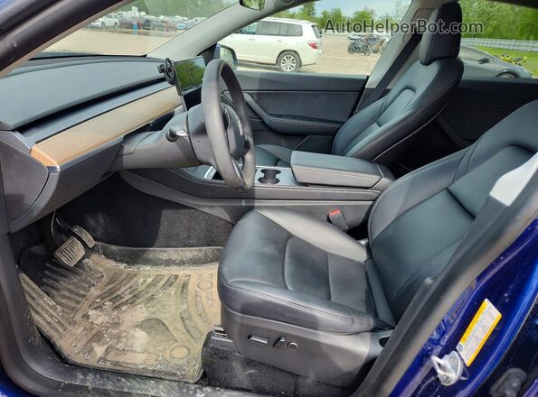 7SAYGDEE7NA010186 2022 TESLA MODEL Blue Սալոնի դիմացի տեսք