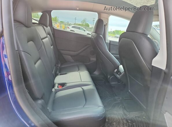 7SAYGDEE7NA010186 2022 TESLA MODEL Blue Սալոնի հետևի տեսք