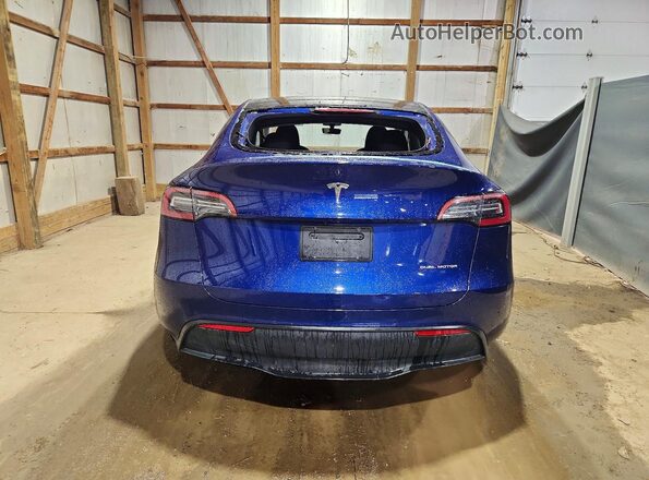 7SAYGDEE7NA016621 2022 TESLA MODEL Синий Вид сзади