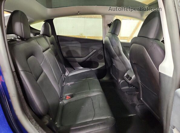 7SAYGDEE7NA016621 2022 TESLA MODEL Синий Вид задних сидений