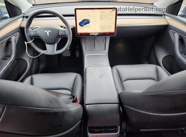 7SAYGDEE7NA016621 2022 TESLA MODEL Синий Вид панели приборов