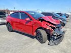 2022 Tesla Model Y Red vin: 7SAYGDEE7NA019602